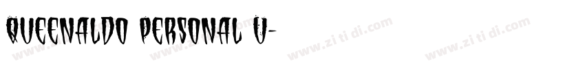 Queenaldo Personal U字体转换
